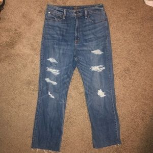 Abercrombie & fitch distressed jeans